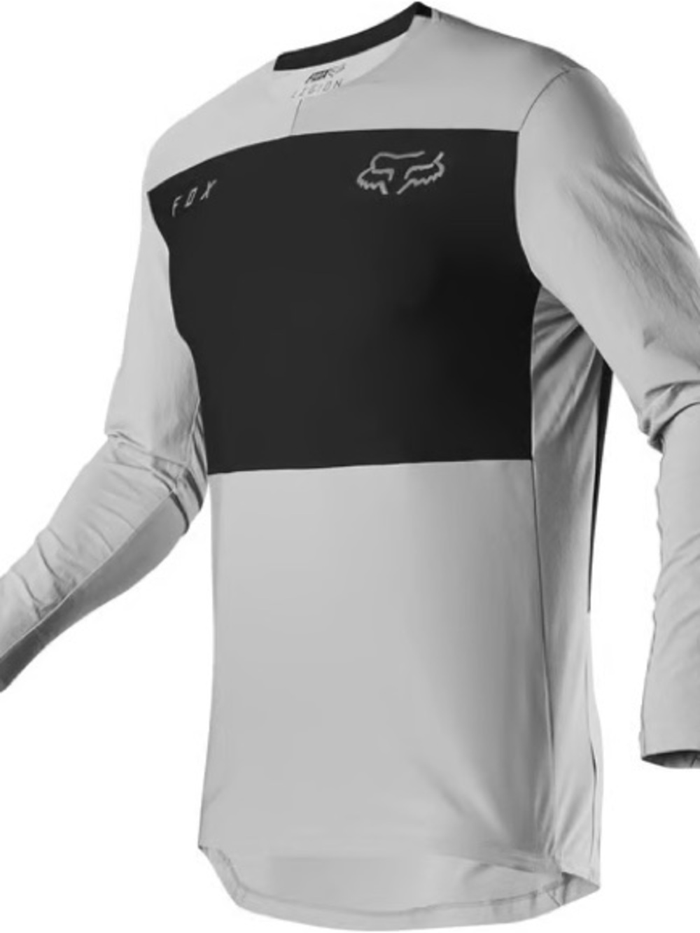 Fox Men’s Legion Black and Grey Long Sleeve Colorblock Jersey